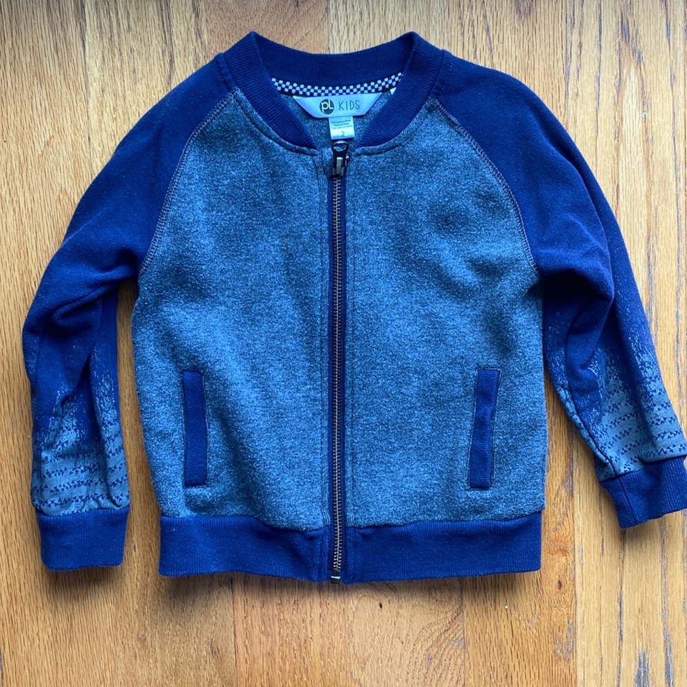 PL kids zip front sweater sweatshirt